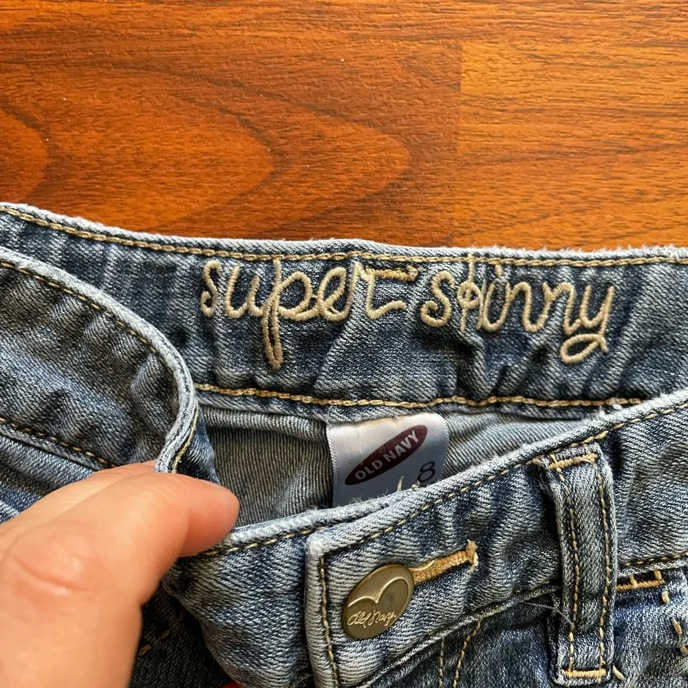 Old Navy super skinny embellished jeans